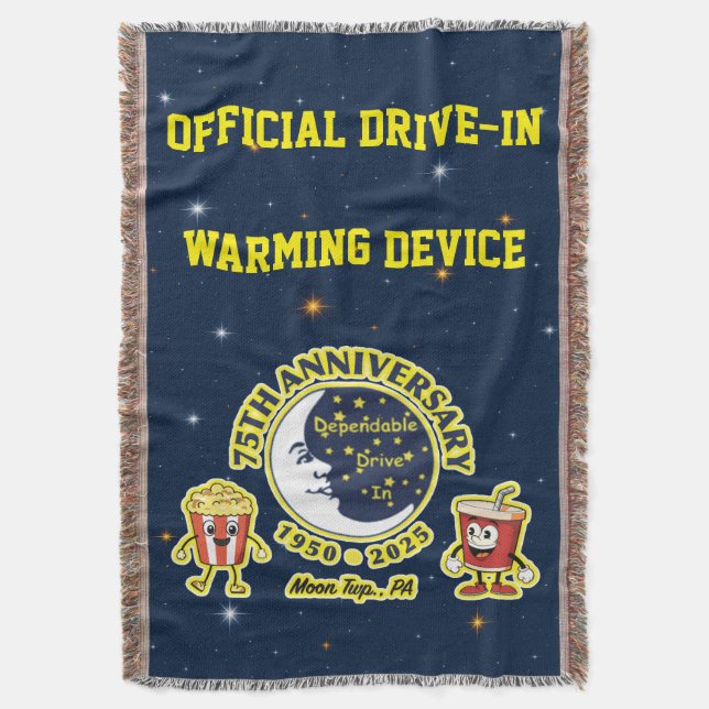 Dependable Drive In 75th Anniversary Blanket Filt (Framsidan Vertikal)