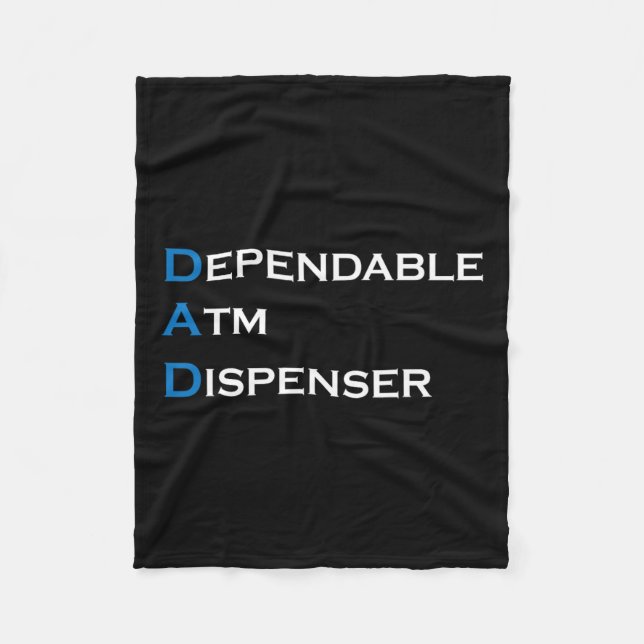 Dependator Atm Dispenser Far Money Giver Far Fleecefilt (Framsidan)