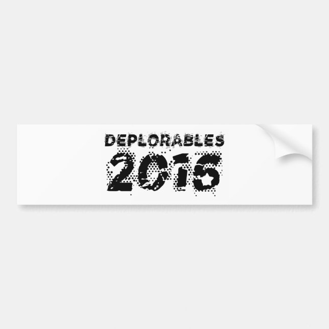 Deplorables 2016 bildekal (Framsidan)