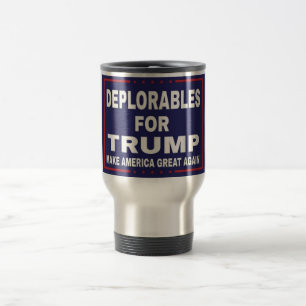 Deplorables för trumftelefonmugg resemugg