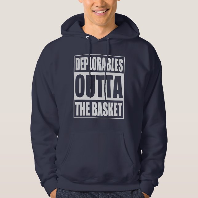 Deplorables Outta basketparodin Hoodie (Framsida)