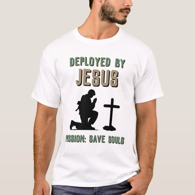 Deployed By Jesus T Shirt (Framsida)