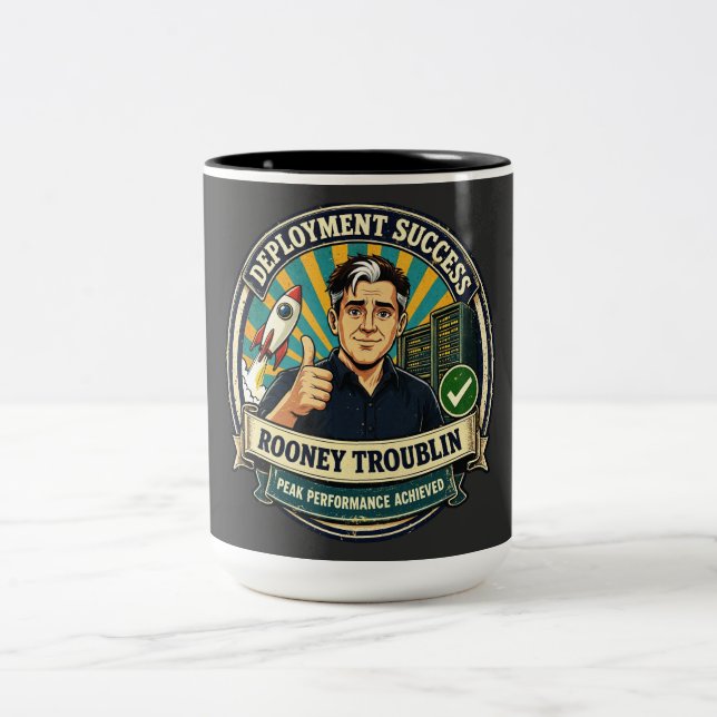 Deployment Success Rooney Troublin Gift Två-Tonad Mugg (Center)