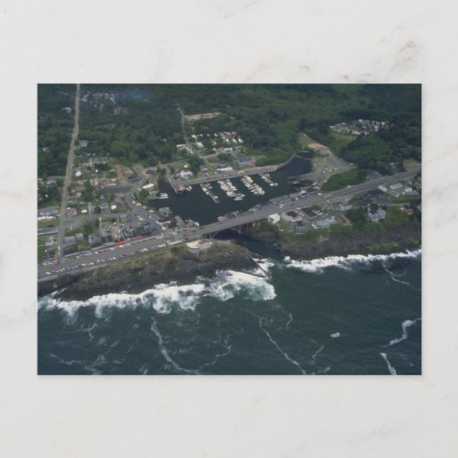 Depoe Bay Harbor Vykort (Framsida)