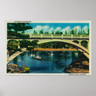 Depoe Bay och Bridge, OregonDepoe Bay, ELLER Poster
