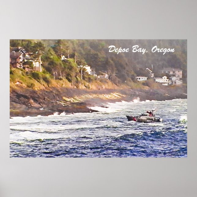Depoe Bay, Oregon-affisch Poster (Framsidan)