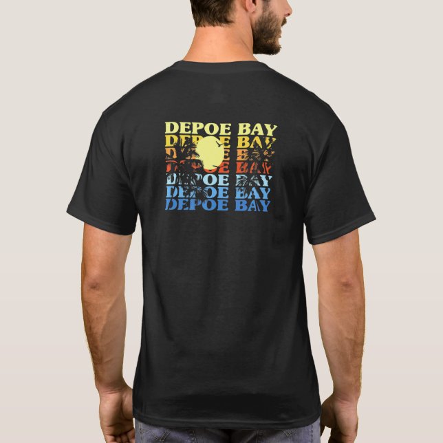 Depoe Bay Oregon Beach Summer eller Beach Bum Bum T Shirt (Baksida)