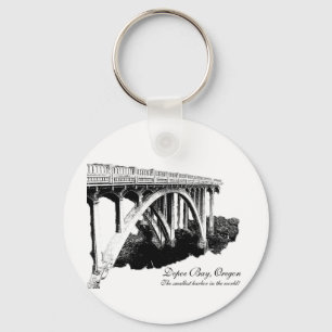 Depoe fjärd Oregon Keychain Nyckelring
