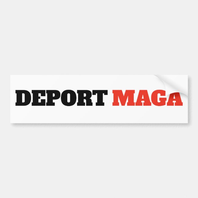 Deport MAGA-antitrast Bildekal (Framsidan)