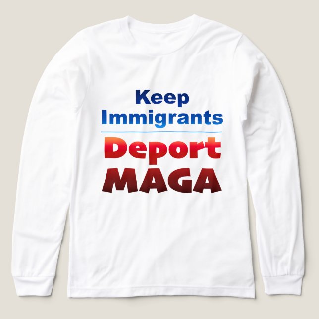 Deport MAGA Long-Sleeve T Shirt (Design framsida)