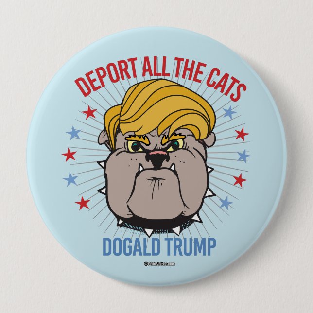 Deportera alla katter - Dogald trumf för Pawsident Knapp (Framsida)