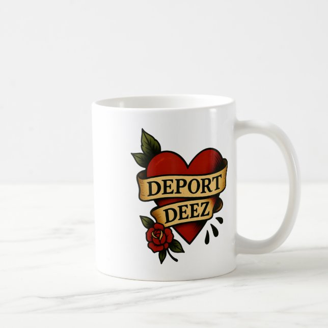 Deportera De här isen Deportationsprotest Invandri Kaffemugg (Höger)