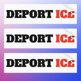 Deportera ICE Anti Trump Bildekal