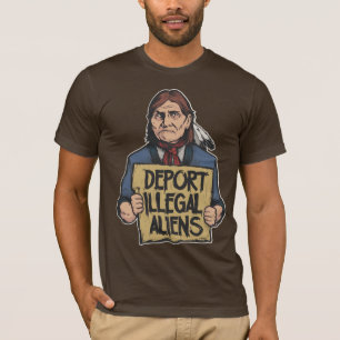 Deportera illegal invandrareskjortan t shirt