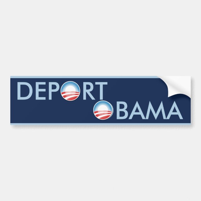 Deportera Obama Bildekal (Framsidan)