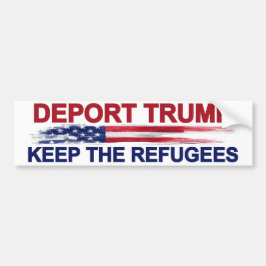 Deportera trumfbehållan flyktingarna bildekal