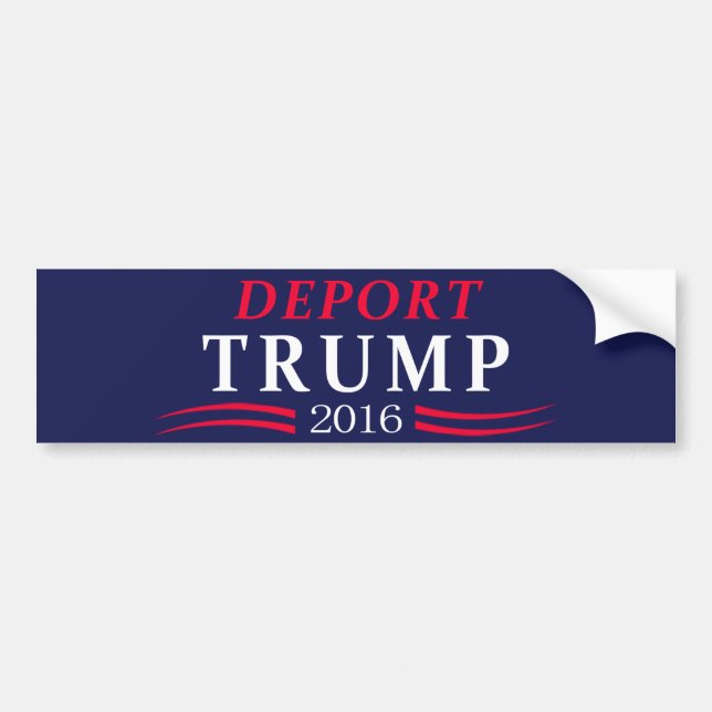 Deportera trumfbildekalet bildekal (Framsidan)