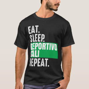 Deportivo Cali Eat Ssov Upprepa Fläkt Colombia T Shirt
