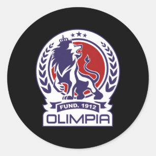 Deportivo Olimpia Klubb Supporter Fläkt Honduras H Runt Klistermärke