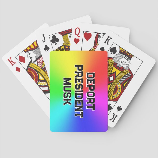 Deportpresident Musk Casinokort (Baksidan)