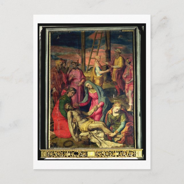Deposition från Kor, 1582 (temperatur på panelen) Vykort (Framsida)