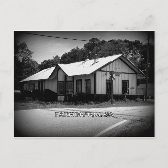 DEPOT - Farmington, Georgia Vykort (Framsida)