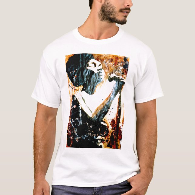 Deppighet i brun T-tröja T Shirt (Framsida)