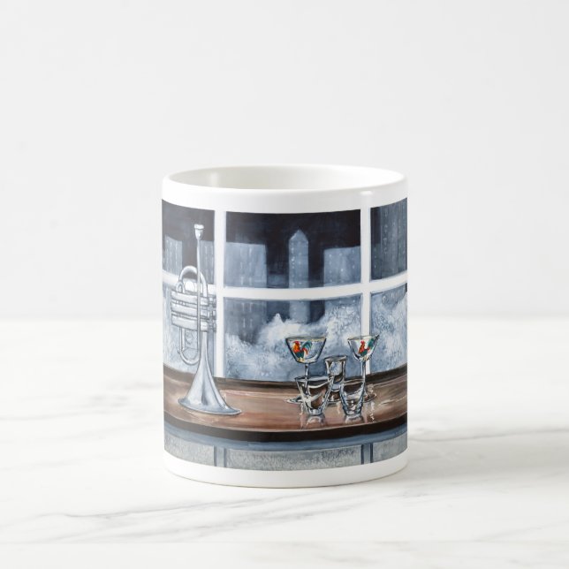 Deppighet i nattmuggen kaffemugg (Center)
