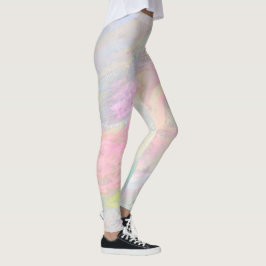 Deppighet Swirly för Pinks för *~*marmor Leggings