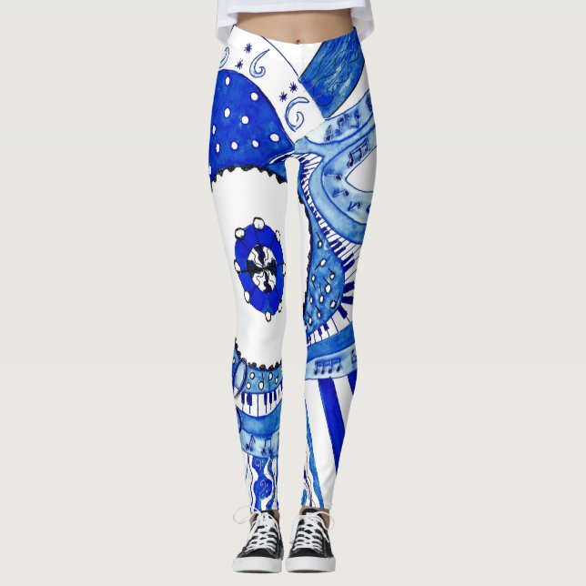 Deppighetmusik Leggings (Framsida)