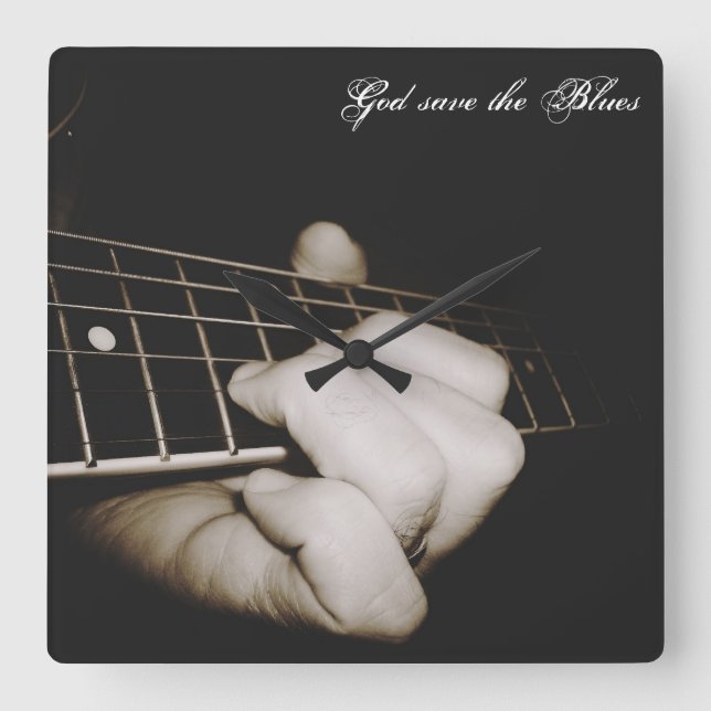 Deppighetväggen tar tid på fyrkantig klocka (Framsida)