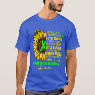 Depression Awareness Hon är en Depression Warrior T Shirt