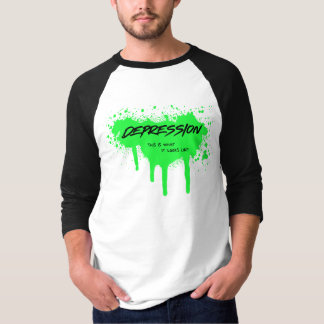 Depression detta är vad det ser ut F Depression T Shirt