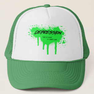 "Depression: Detta är vad det ser ut som" Graffiti Keps