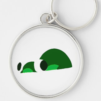 Depression Frog Keychain  Rund Silverfärgad Nyckelring