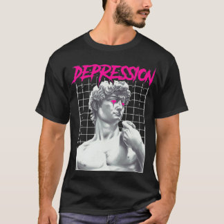 Depression Greek Statue Grunge Aesthetic Emo Vapor T Shirt