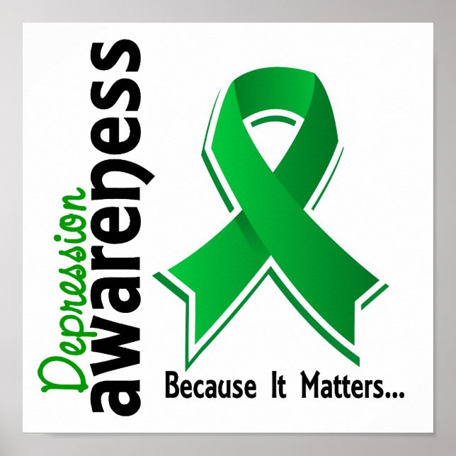 Depression Medvetenhet 5 Poster (Framsidan)