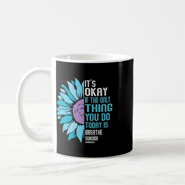 Depression Medvetenhet Självmordsförebyggande 9  Kaffemugg (Vänster)