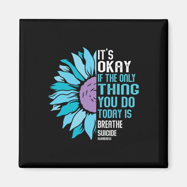 Depression Medvetenhet Självmordsförebyggande 9  Magnet (Framsidan)