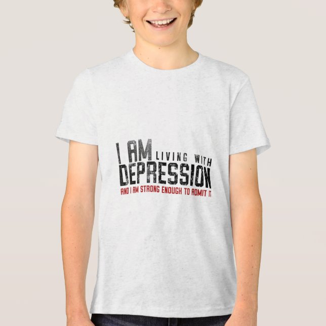 Depression - Mind och psykisk hälsa T Shirt (Framsida)