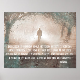 Depression och ångest poster