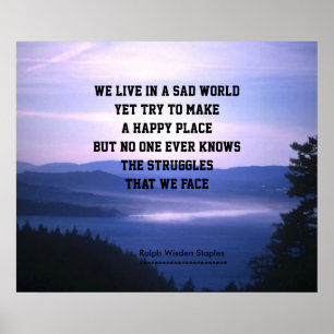 Depression och sorg poster