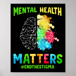 Depression Ökad medvetenhet om psykisk hälsa upphö Poster