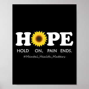 Depression Ökad medvetenhet om psykisk hälsa - vän Poster