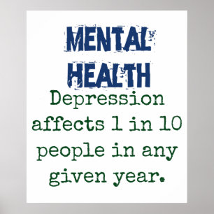 Depression påverkar 1 av 10 - tä poster