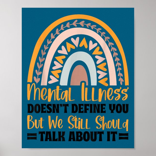 Depression Psykisk sjukdom Psykisk hälsa medvetenh Poster (Framsidan)