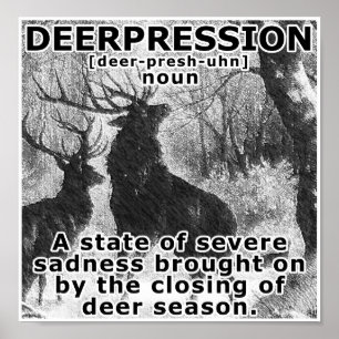 Depression Rolig Jakt Affisch