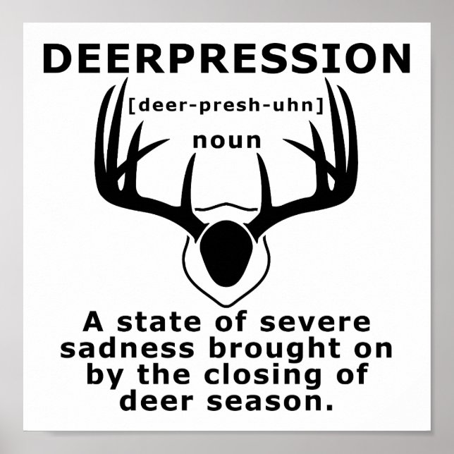 Depression Rolig Jakt Affisch (Framsidan)