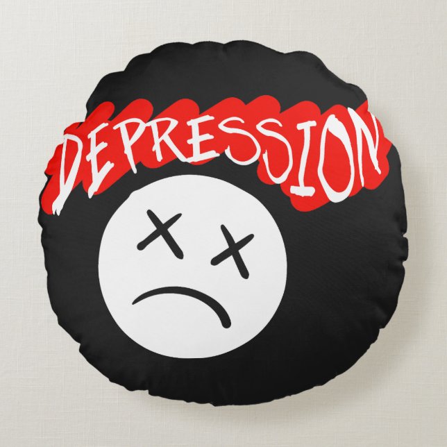 Depression Rund Kudde (Framsidan)