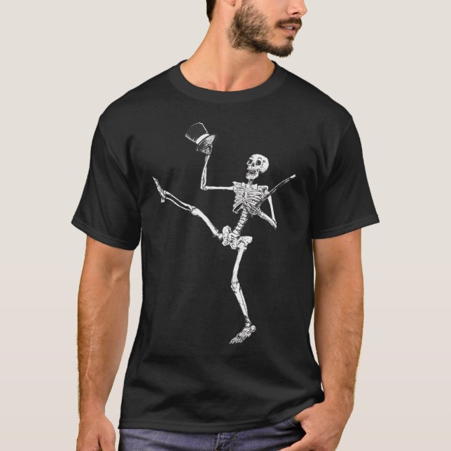 Depression Skeleton - Showtime - T Shirt (Framsida)